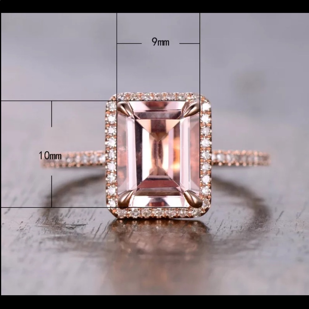New Women’s Rose Gold Champagne Ring - Picture 5 of 5
